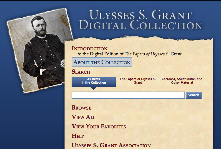 New Find: Ulysses S. Grant Digital Collection « Anthropology, History ...